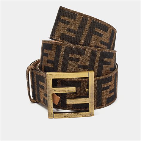 mens fendi zucca belt|authentic fendi belt.